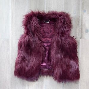 Express Faux Fur Vest
